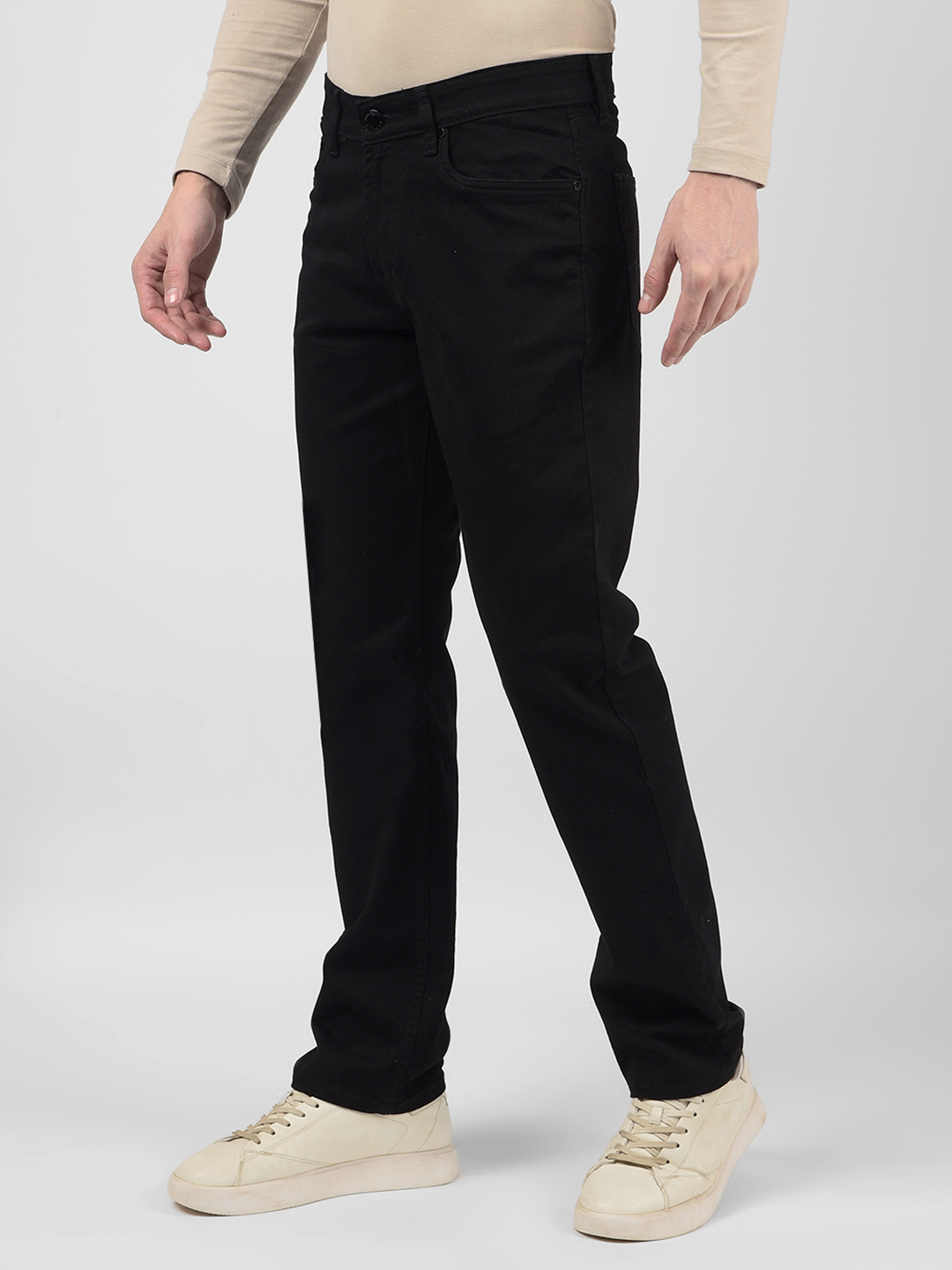 Numero Uno Men Solid Black Jeans